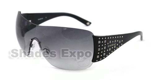 NEW BEBE SUNGLASSES BB 7013 BLACK JET ANIMATED AUTH  