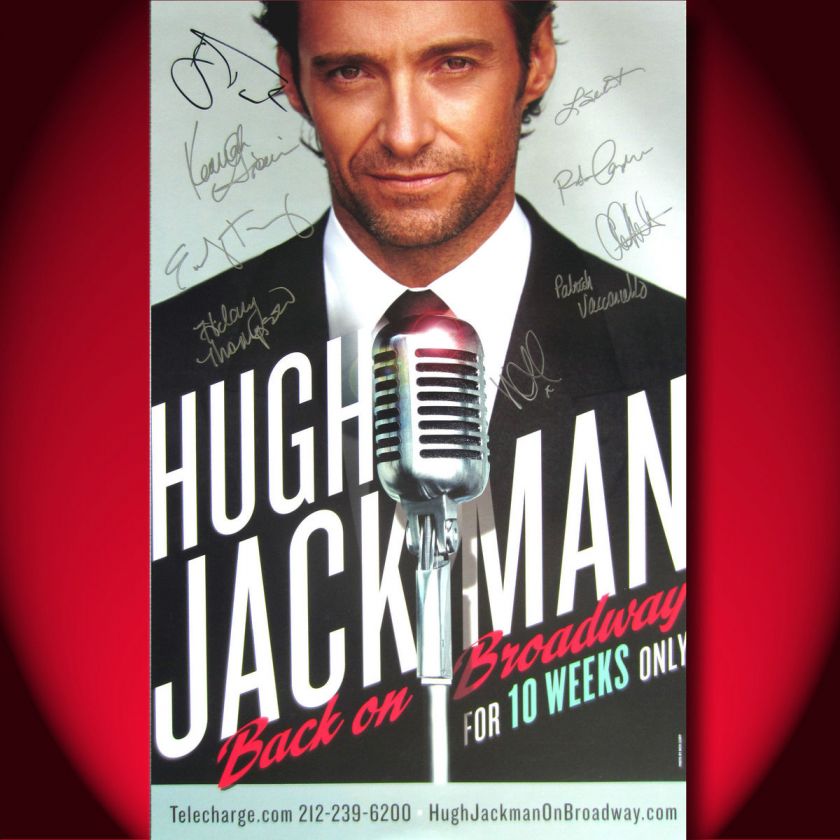 HUGH JACKMAN BACK ON BROADWAY Cast and Creative Signed Broadway 