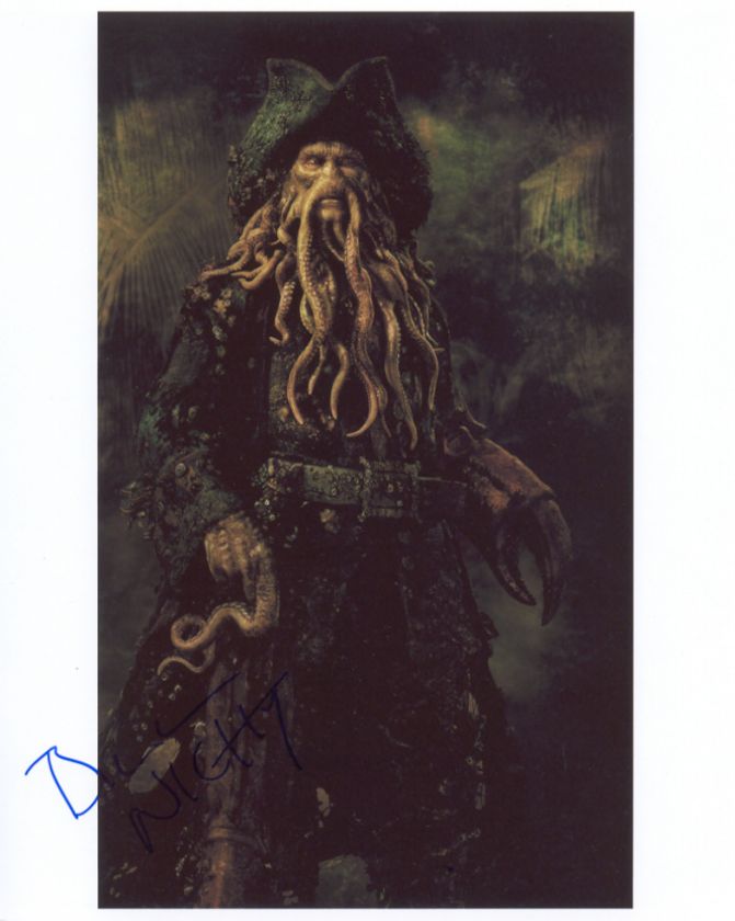 BILL NIGHY PIRATES OF THE CARIBBEAN Autographed  