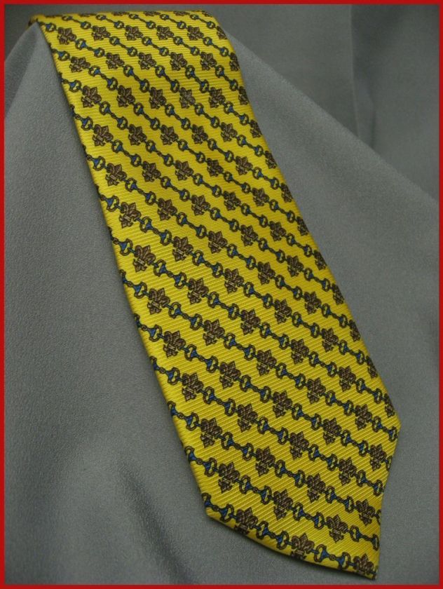 ANTICHE SETERIE FLORENTINE SILK TIE FLEUR DE LIS MADE IN ITALY  