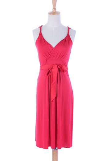 899 PF PAOLA FRANI RED DRESS WITH BELT DECO IT40 NWT  