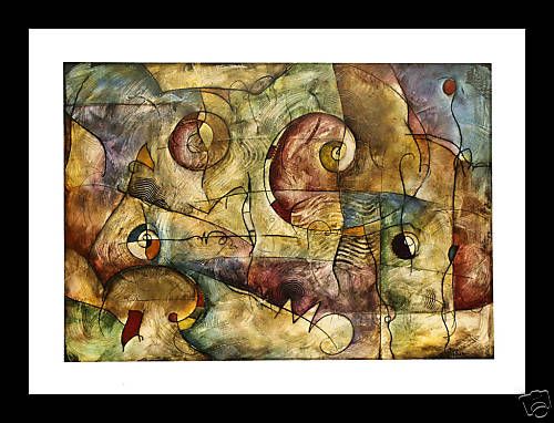 PRIZM Abstract art FRAMED PRINT   Eric Waugh  