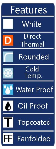   Fanfolded Direct Thermal Labels (4000 Labels per stack