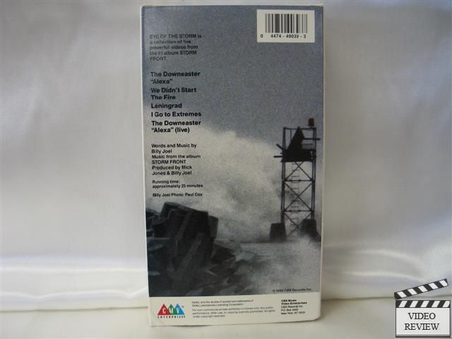 Billy Joel Eye of the Storm * VHS * 044744903937  