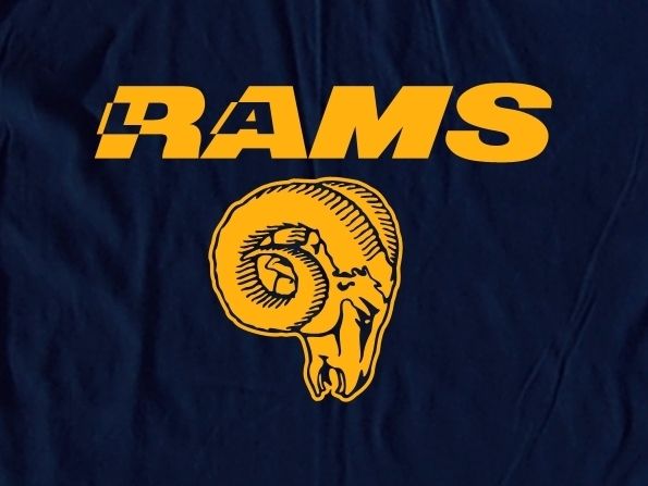 LA Rams Logo Tee Shirt   Los Angeles  