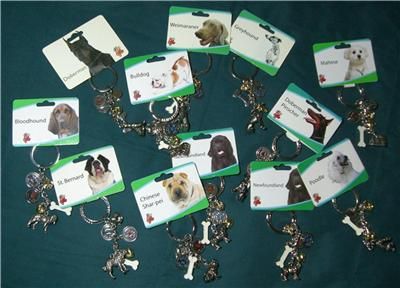   KEYCHAIN POODLE, MALTESE, BULLDOG, DOBERMAN, WEIMARANER, ETC  