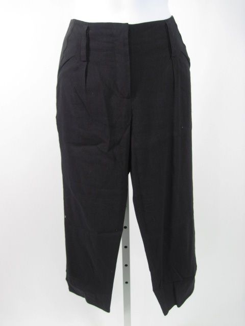  karan black linen womens capris size 8 great for warmer weather these