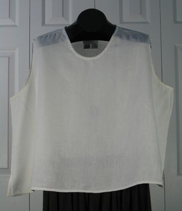 Flax Clothing Sleeveless Linen Summer Tank Milk Size 3G  