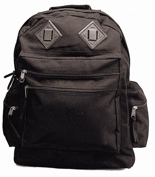 Black Deluxe Waterproof Nylon Back Pack 613902233003  