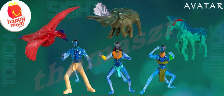 AVATAR movie toys (all 6)   McDonalds/Fox (2009) *Mint  