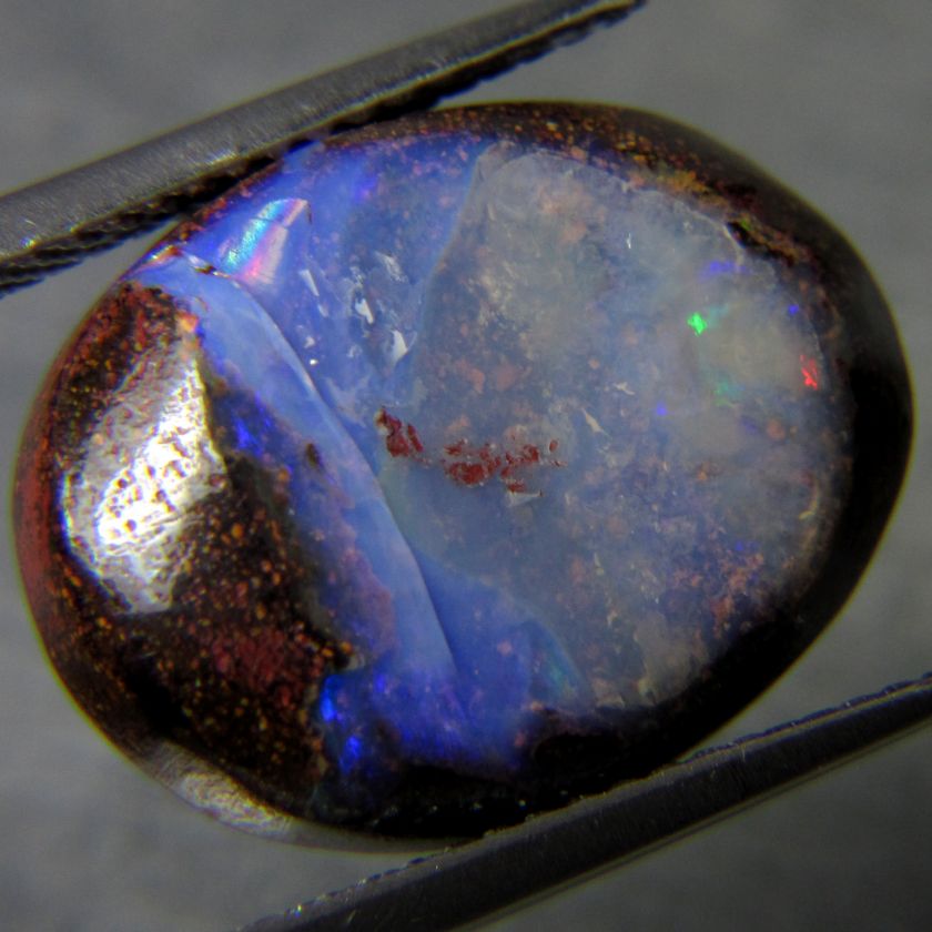 82 CTS LIGHTNING RIDGE MATRIX OVAL BOULDER OPAL  