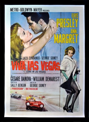 VIVA LAS VEGAS * MOVIE POSTER ELVIS PRESLEY ANN MARGRET  