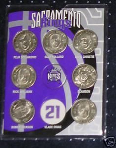   2002 2003 Commemorative Coin set Vlade Peja Bibby Adelman Divac  