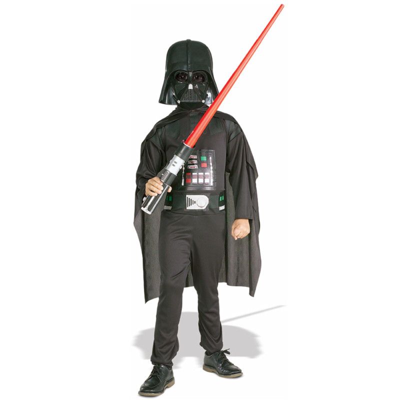 STAR WARS DARTH VADER CHILD FANCY DRESS, LIGHTSABER   SMALL OFFICIAL 