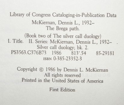 Dennis L McKiernan   Silver Call Duology   1st 1st NR  