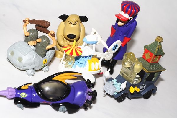 Wacky Races 6 figures set　Bandai Gashapon Konami HG Japan Limited 