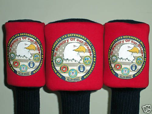 Navy Army Marines Air Force MILITARY GOLF HEADCOVERS  