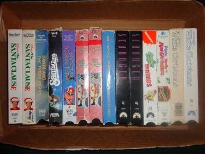 VHS CHRISTMAS movies CHOOSE the ONE or MANY you WANT Cartoons 