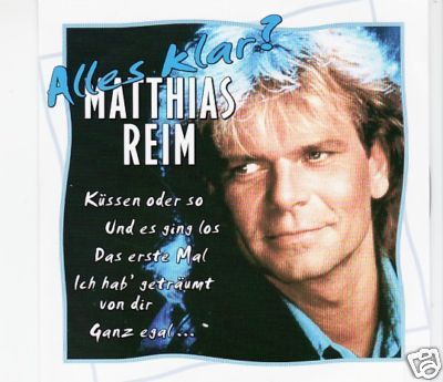 MATTHIAS REIM   ALLES KLAR   14 TRACKS CD 2000  