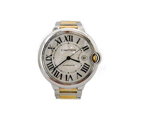 Cartier Ballon Bleu Large Two Tone Silver Dial  