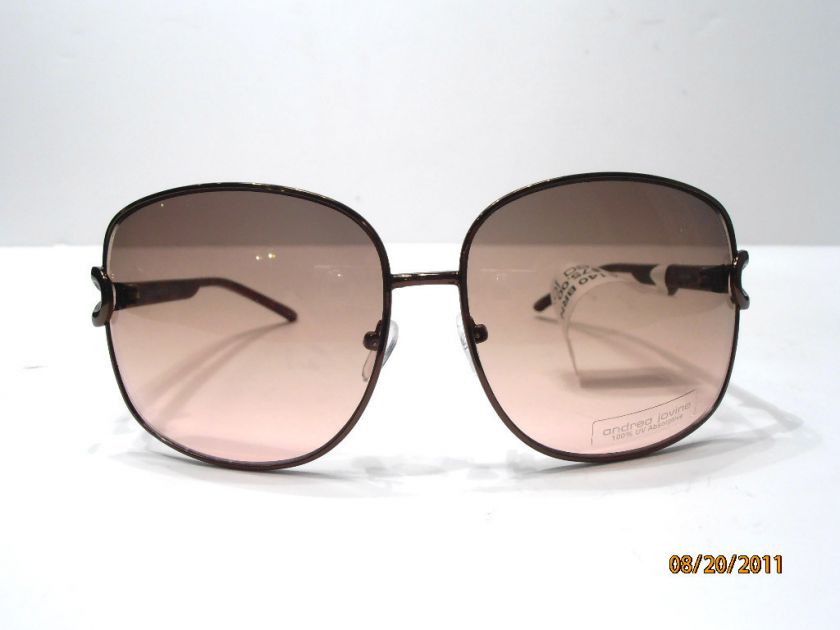 ANDREA JOVINE Women Sunglass Jackie O Brown Square A140  