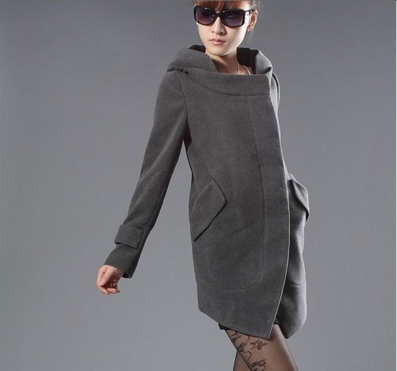 Q029 New Womens Winter hooded jacket coat Outwear  