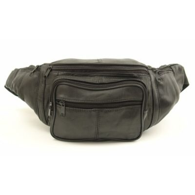 Genuine Leather Carry all Black Fanny Waist Celebrity  