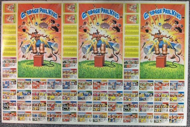 TOPPS USA GARBAGE PAIL KIDS SERIES 6 UNCUT SHEET OF 132  