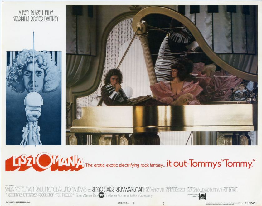 LISZTOMANIA (1975)   LOBBY CARD SET OF 8 ROGER DALTREY  