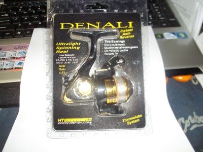 HT DENALI 4 6 LB ULTRALIGHT SPINNING REEL GOLD  