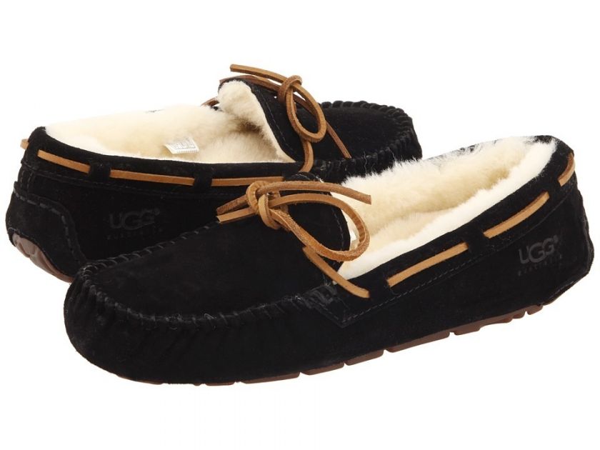 UGG Australia DAKOTA KIDS SLIPPERS 5296 BLACK NIB  