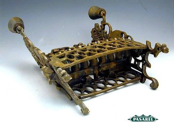 Rare Antique Brass Hanukkah Lamp Menorah, Poland, C1900  