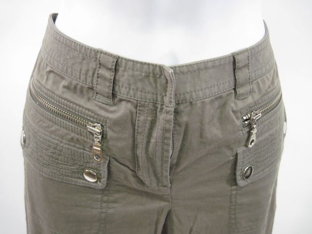 48 Olive Cargo Flared Pants Size 2  