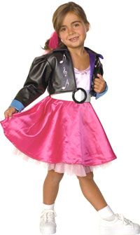 Toddler Jukebox Girl 50s Costume   Fifties Costumes  