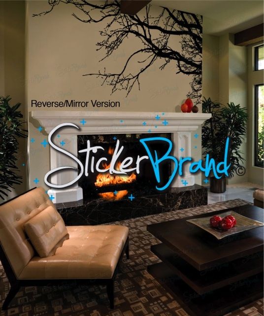 Vinyl Wall Decal Sticker Tree Top Branches 100 X 44  