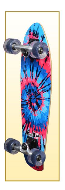 TIEDYE LOST Complete Longboard MICRO Cruiser skateboard  