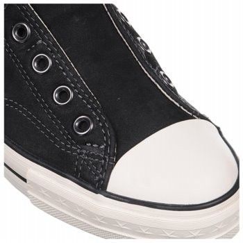 JOHN VARVATOS CONVERSE C, TAYLOR BLACK LEATHER SNEAKERS 022861480449 