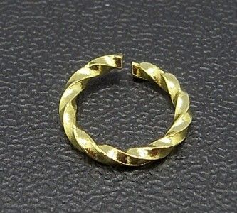 TWIST STYLE JUMP RING  GOLD TONE   30 PC 9MM   8 8043  