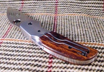 Spyderco C123WDP Sage4 Arizona Ironwood Titanium Bolsters CPM S30V 