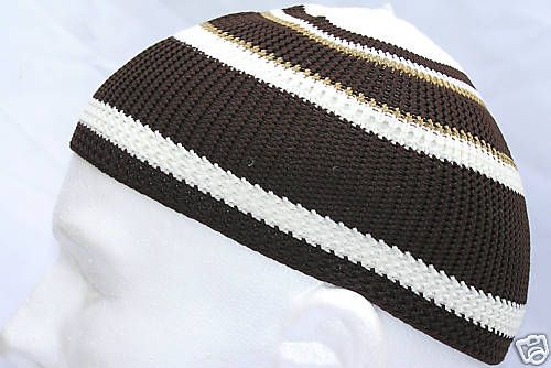 Islamic Knited Like Design Muslim Hat Kufi Topi # E19  