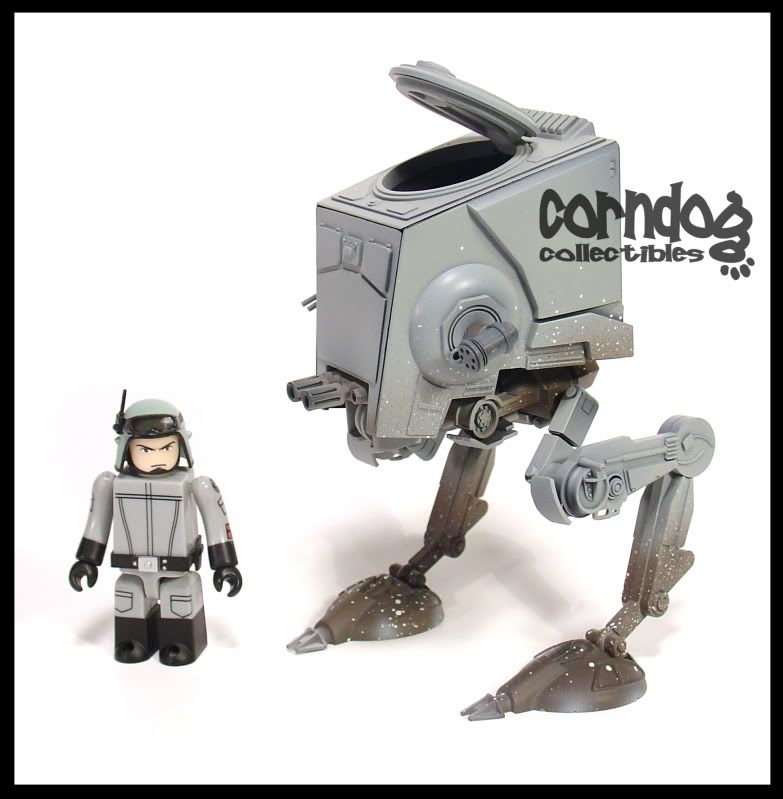 Star Wars Kubrick Medicom DX 2 BAF AT ST Imperial Scout Walker Vehicle 