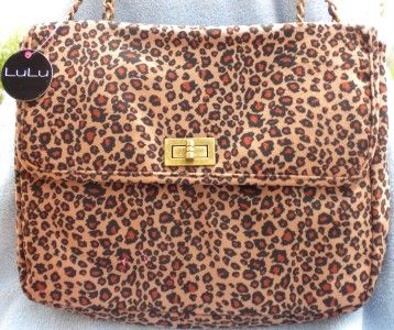 NEW LULU ALL OVER ANIMAL PRINT HANDBAG RETAIL $99.00  