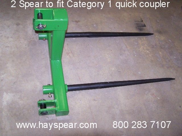 Hay bale prong 2  39 spears for Cat 1 quick coupler  
