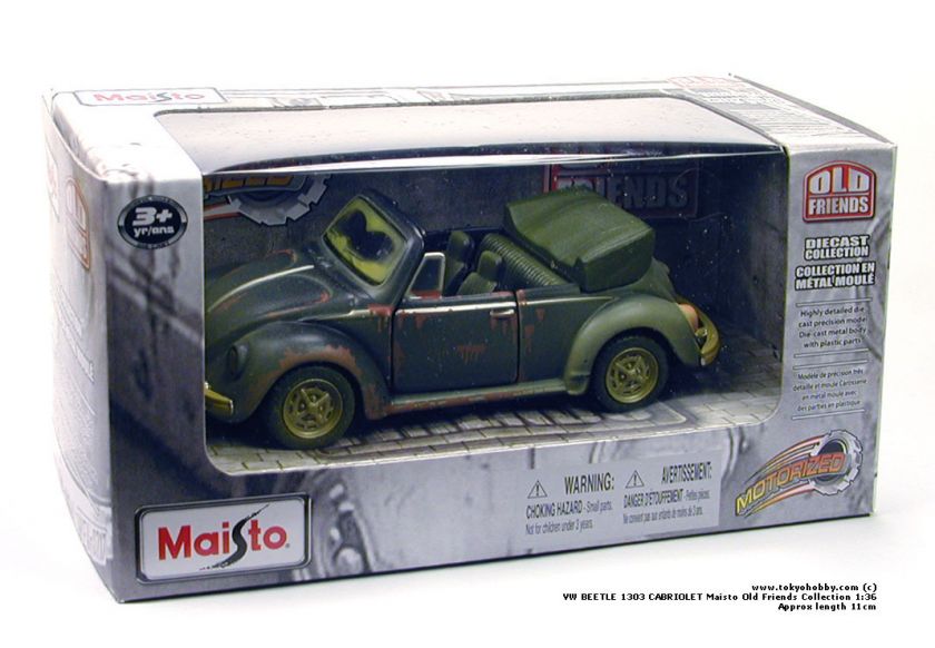 VW BEETLE 1303 CABRIOLET Maisto Old Friends 136  