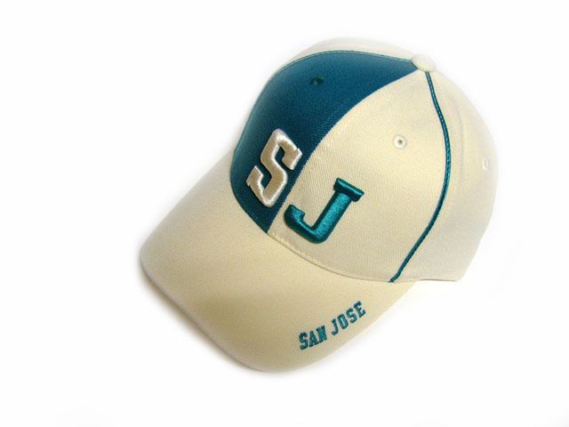 SAN JOSE SJ TEAL GREEN BASEBALL CAP/HAT ONE SIZE VELCRO  