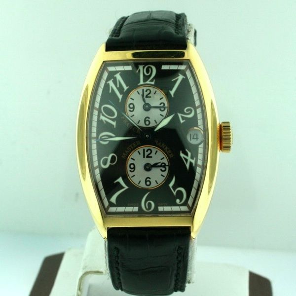 Franck Muller Master Banker 5850MB 18k yellow gold $24,500.00 RARE 