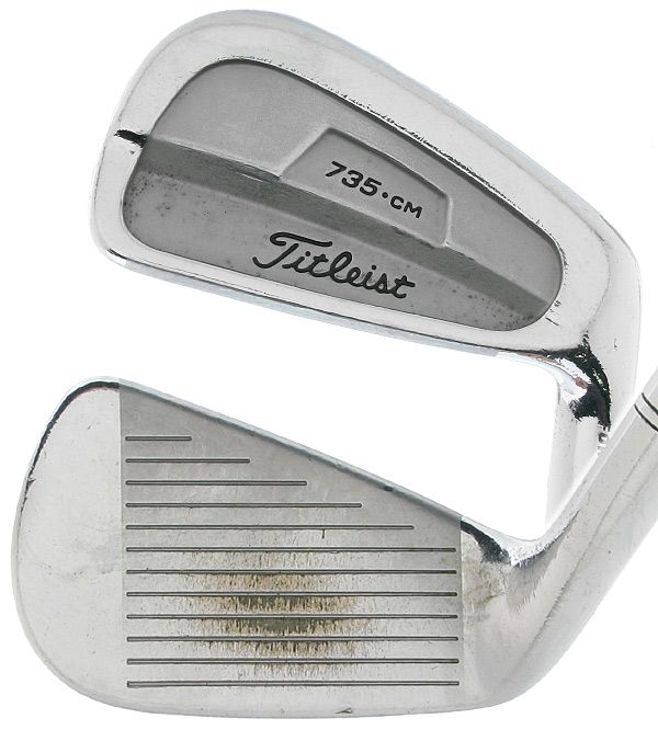 TITLEIST 735.CM CHROME IRONS 3 PW (8 PC) PRECISION RIFLE 5.0 STEEL 