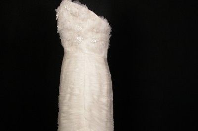 Anne Barge 616 Diamond White Silk Organza New Couture Bridal Wedding 