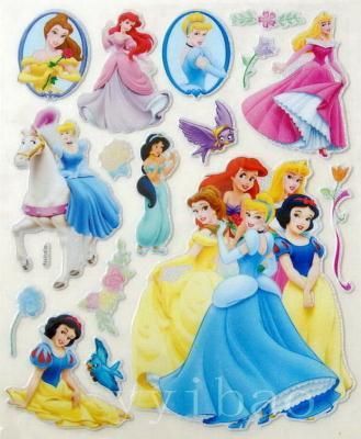   Princess Car Glass Wall Party 3D Decoration Sticker Decal Craft  