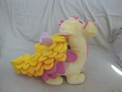 HASBRO BE MORES DRAGON/CHICKEN PLUSH REVERSIBLE 1987  